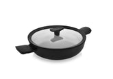 Cooking Kadhai Covered Balance Black 24cm